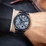 Citizen Tsuyosa Automatic Camouflage Black Dial Black Steel Strap Watch For Men - NJ0155-87E Authentic Buy Shop Now