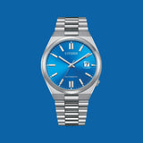 Citizen x Pantone Automatic Blue Dial Silver Steel Strap Watch For Men - NJ0158-89L Authentic Buy Shop Now