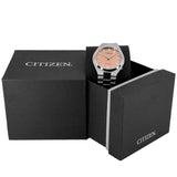 Citizen Tsuyosa Automatic Salmon Orange Dial Silver Steel Strap Watch For Men - NJ0159-86Z Authentic Buy Shop Now