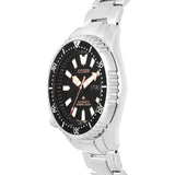 Citizen Promaster 200M Diver Fugu Asian Limited Edition Black Dial Silver Steel Strap Watch For Men - NY0090-86E Authentic Buy Shop Now
