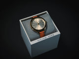 Michael Kors Runway Quartz Gold Dial Orange Leather Strap Watch For Women - MK2275 Authentic Buy Shop Now