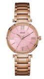 Guess Park Ave Quartz Rose Gold Dial Rose Gold Steel Strap Watch For Women - W0636L2 Authentic Buy Shop Now