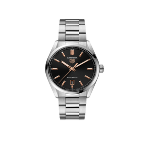 Tag Heuer Carrera Black Dial Silver Steel Strap Watch for Men - WBN2113.BA0639 Authentic Buy Shop Now