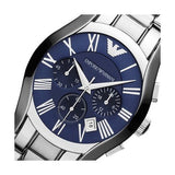 Emporio Armani Classic Blue Dial Silver Steel Strap Watch For Men - AR1635 Authentic Buy Shop Now