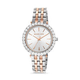 Michael Kors Darci Quartz Silver Dial Two Tone Steel Strap Watch For Women - MK4515 Authentic Buy Shop Now