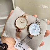 Calvin Klein Authentic Mother of Pearl Dial Silver Mesh Bracelet Watch for Women - K8G2312E Authentic Buy Shop Now