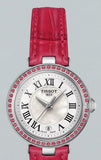 Tissot Bellissima Small Lady Diamonds Mother of Pearl Dial Red Leather Strap Watch For Women - T126.010.66.113.00 Authentic Buy Shop Now