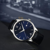 Tissot T Classic Tradition Blue Dial Black Leather Strap Watch For Men - T063.610.16.047.00 Authentic Buy Shop Now