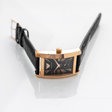 Emporio Armani Classic Black Dial Black Leather Strap Watch For Men - AR0168 Authentic Buy Shop Now