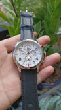 Tommy Hilfiger Trent Multifunction White Dial Black Leather Strap Watch for Men - 1791138 Authentic Buy Shop Now