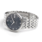 Omega De Ville Prestige Co-Axial Orbis Blue Dial Silver Steel Strap Watch for Men - 424.10.40.20.03.001 Authentic Buy Shop Now