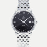 Omega De Ville Prestige Co-Axial Black Dial Silver Steel Strap Watch for Men - 424.10.40.20.01.001 Authentic Buy Shop Now