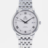 Omega De Ville Prestige Co Axial Automatic White Dial Silver Steel Strap Watch for Men - 424.10.40.20.02.005 Authentic Buy Shop Now