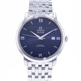 Omega De Ville Prestige Co-Axial Orbis Blue Dial Silver Steel Strap Watch for Men - 424.10.40.20.03.001 Authentic Buy Shop Now