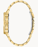 Bulova Crystal Collection Octova White Dial Gold Steel Strap Watch for Men - 98C126 Authentic Buy Shop Now