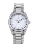 Omega Seamaster Aqua Terra Quartz Diamonds Mother of Pearl Dial Silver Steel Strap Watch for Women - 220.10.28.60.55.001 Authentic Buy Shop Now