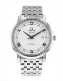 Omega De Ville Prestige Co Axial Automatic White Dial Silver Steel Strap Watch for Men - 424.10.40.20.02.005 Authentic Buy Shop Now