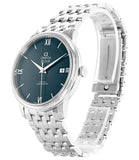 Omega De Ville Prestige Co-Axial Orbis Blue Dial Silver Steel Strap Watch for Men - 424.10.40.20.03.001 Authentic Buy Shop Now