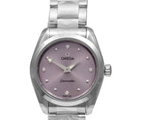 Omega Seamaster Aqua Terra Quartz Purple Dial Silver Steel Strap Watch for Women - 220.10.28.60.60.001 Authentic Buy Shop Now