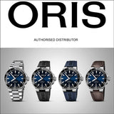 Oris Aquis Date Blue Dial Black Rubber Strap Watch for Men - 0173377304152-0742464EB Authentic Buy Shop Now