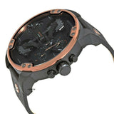 Diesel Mr Daddy 2.0 Chronograph Black Dial Black Steel Strap Watch For Men - DZ7400 Authentic Buy Shop Now