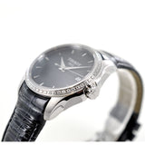 Tissot T Trend Couturier Diamonds Black Dial Black Leather Strap Watch for Women - T035.210.66.051.00 Authentic Buy Shop Now
