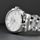 Tissot T Trend Couturier White Dial Silver Steel Strap Watch For Women - T035.210.11.011.00 Authentic Buy Shop Now