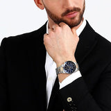 Maserati SFIDA Chronograph Blue Dial Two Tone Steel Strap Watch For Men - R8873640012 Authentic Buy Shop Now