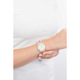 Guess Cosmo Diamonds Silver Dial Rose Gold Steel Strap Watch For Women - GW0033L3 Authentic Buy Shop Now