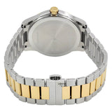 Gucci G Timeless Silver Dial Two Tone Steel Strap Watch For Men - YA126474 Authentic Buy Shop Now