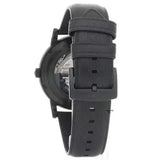Emporio Armani Luigi Automatic Skeleton Black Dial Black Leather Strap Watch For Men - AR60012 Authentic Buy Shop Now