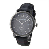 Burberry The Classic Round Horseferry Black Dial Black Leather Strap Watch for Men - BU10010 Authentic Buy Shop Now