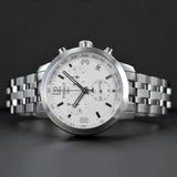 Tissot PRC 200 Chronograph White Dial Silver Steel Strap Watch For Men - T055.417.11.017.00 Authentic Buy Shop Now