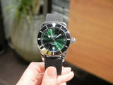 Breitling Superocean Heritage B20 Automatic 46 Green Dial Black Mesh Bracelet Watch for Men - AB2020121L1S1 Authentic Buy Shop Now