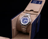 Breitling Superocean Automatic 44mm Blue Dial Silver Steel Strap Watch for Men - A17376211C1A1 Authentic Buy Shop Now