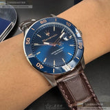 Maserati Competizione Analog Blue Dial Brown Leather Strap Watch for Men - R8851100004 Authentic Buy Shop Now