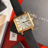 Marc Jacobs Vic Silver Dial Black Leather Strap Watch for Women - MJ1437 Authentic Buy Shop Now