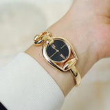 Gucci Horsebit Collection Black Dial Rose Gold Steel Strap Watch For Women - YA139507 Authentic Buy Shop Now