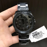 Michael Kors Brecken Chronograph Black Dial Black Steel Strap Watch For Men - MK8482 Authentic Buy Shop Now