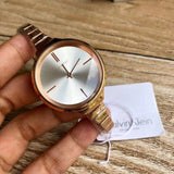 Calvin Klein Lively White Dial Rose Gold Steel Strap Watch for Women - K4U23626 Authentic Buy Shop Now