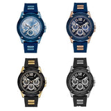 Guess Delta Blue Dial Blue Silicone Strap Watch for Men - GW0051G4 Authentic Buy Shop Now