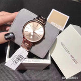 Michael Kors Jaryn Quartz Rose Gold Dial Rose Gold Steel Strap Watch For Women - MK3501 Authentic Buy Shop Now