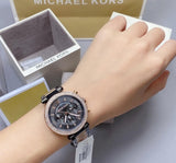 Michael Kors Parker Chronograph Grey Dial Two Tone Steel Strap Watch For Women - MK6440 Authentic Buy Shop Now