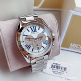 Michael Kors Bradshaw Quartz Silver Dial Silver Steel Strap Watch For Women - MK6320 Authentic Buy Shop Now
