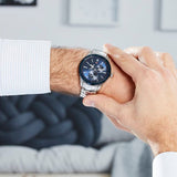Tommy Hilfiger Austin Blue Dial Silver Steel Strap Watch for Men - 1791640 Authentic Buy Shop Now