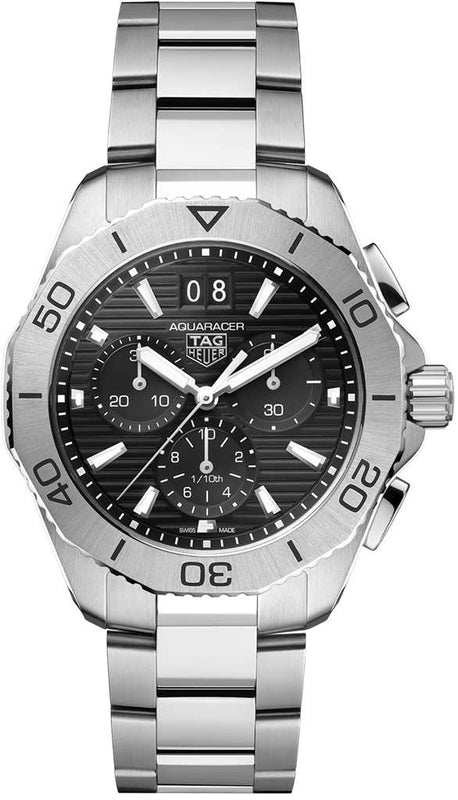 Tag Heuer Aquaracer Professional 200 Date Black Dial Silver Steel Strap Watch for Men - CBP1110.BA0627 Authentic Buy Shop Now