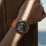 Maurice Lacroix Pontos S Diver Black Dial Orange Rubber Strap Watch For Men - PT6248-SS00L-330-J Authentic Buy Shop Now