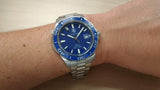 Tag Heuer Aquaracer Calibre 5 Automatic Blue Dial Silver Steel Strap Watch for Men - WAK2111.BA0830 Authentic Buy Shop Now
