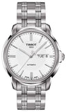 Tissot Automatics III Day Date White Dial Silver Steel Strap Watch For Men - T065.430.11.031.00 Authentic Buy Shop Now