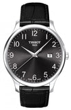 Tissot T Classic Tradition Black Dial Black Leather Strap Watch For Men - T063.610.16.052.00 Authentic Buy Shop Now